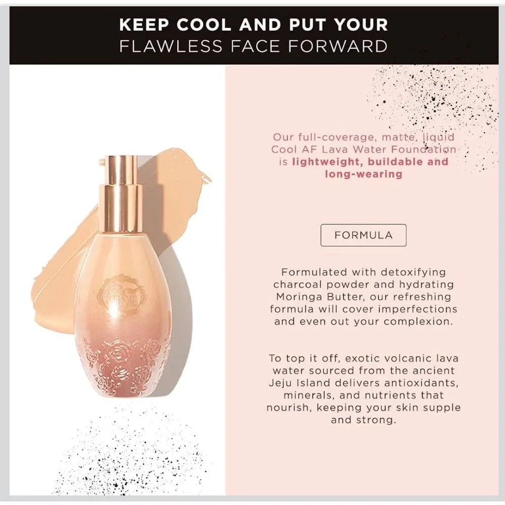 Pretty Vulgar Cool AF Lava Water Foundation 86 Birthday Suit 1.18oz New in Box